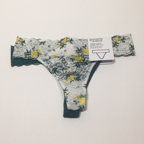 H&M 2 pack of thong lace panties. - Picture 1 of 5